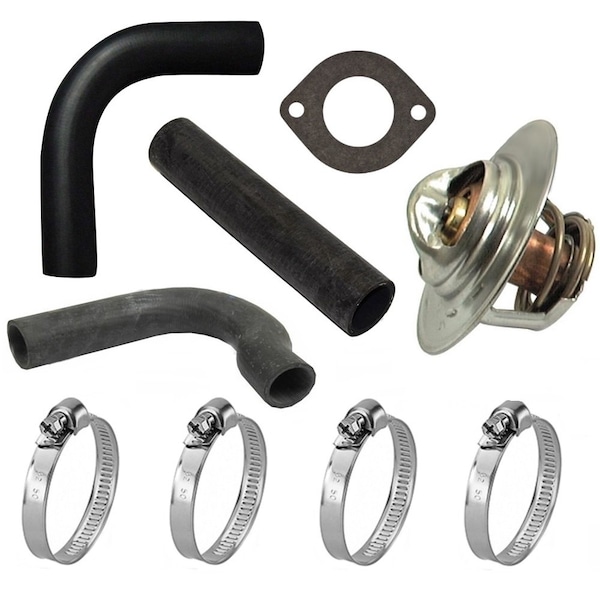Aic Replacement Parts Clamps Thermostat Radiator Hose Kit Fits Ford Tractor 700 800 900 2000 4000 NAA AY-CSO90-0036 - main